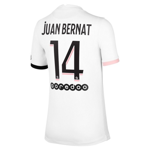 Paris Saint-Germain Fodboldtrøjer Juan Bernat 14 Udebanesæt 2021/22 Kort ærmer Paris Saint-Germain Fodboldtrøjer Juan Bernat 14 Udebanesæt 2021/22 Kort ærmer